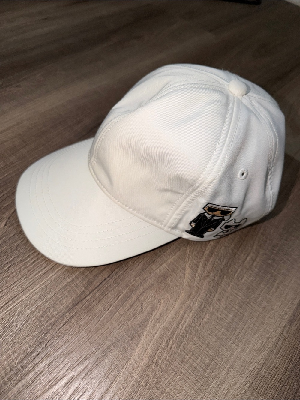 🤍 KARL LAGERFELD WHITE BASEBALL CAP CARTOON KARL & CHOUPETTE 🤍